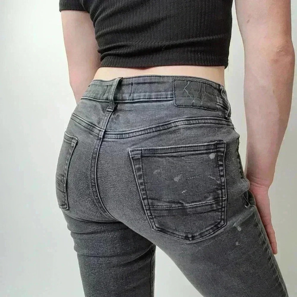 Pacsun High Rise Skinniest Black Distressed Jeans - Picture 7 of 12